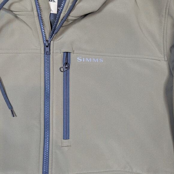 Simms Hooded Rain Jacket Olive Green Size XXL - Picture 11 of 14